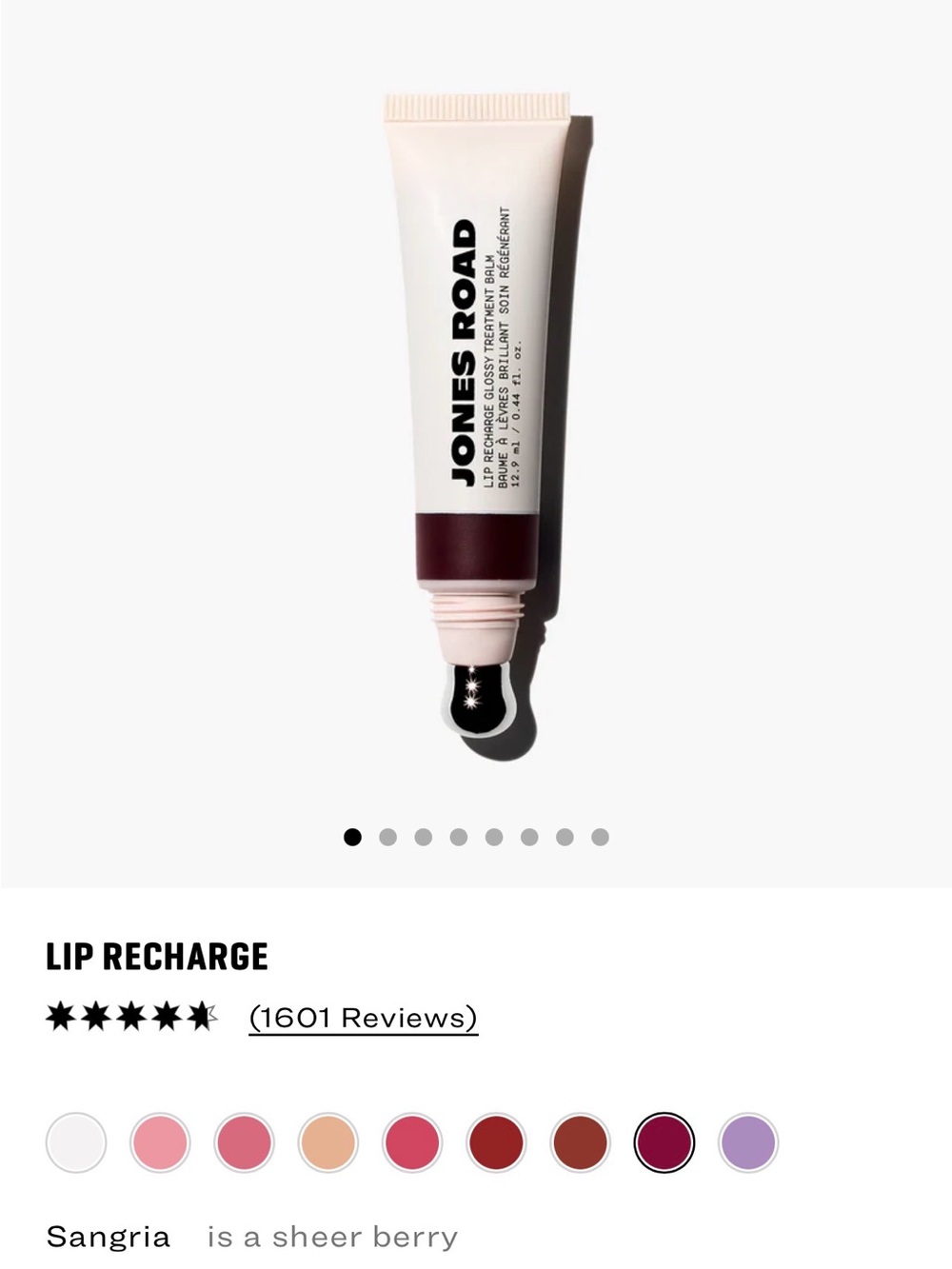 Jones Road Lip Recharge - Sangria- Sheer Berry